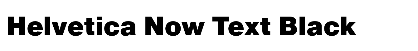 Helvetica Now Text Black